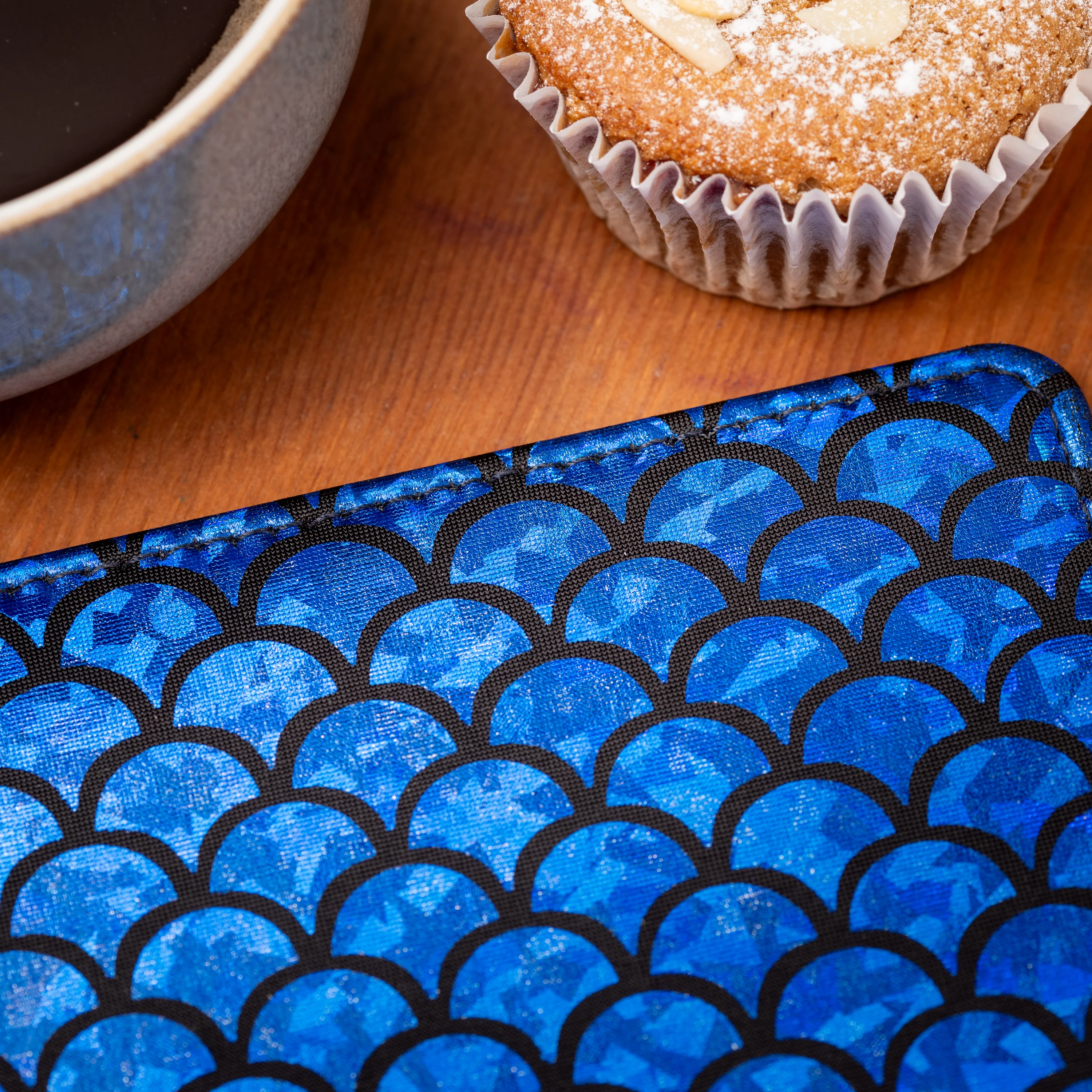 Blue Badge Wallet - Disabled Parking Permit Holder Holographic Fish Scales - UK Made - Image 10