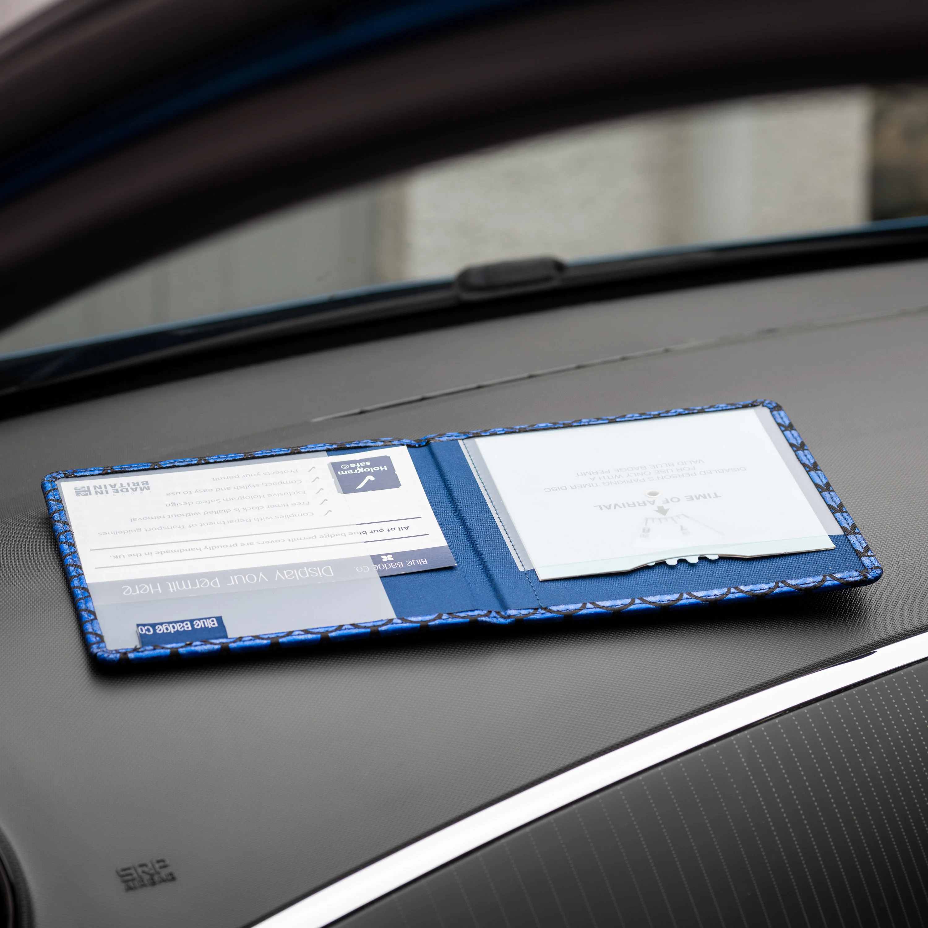 Blue Badge Wallet - Disabled Parking Permit Holder Holographic Fish Scales - UK Made - Image 6
