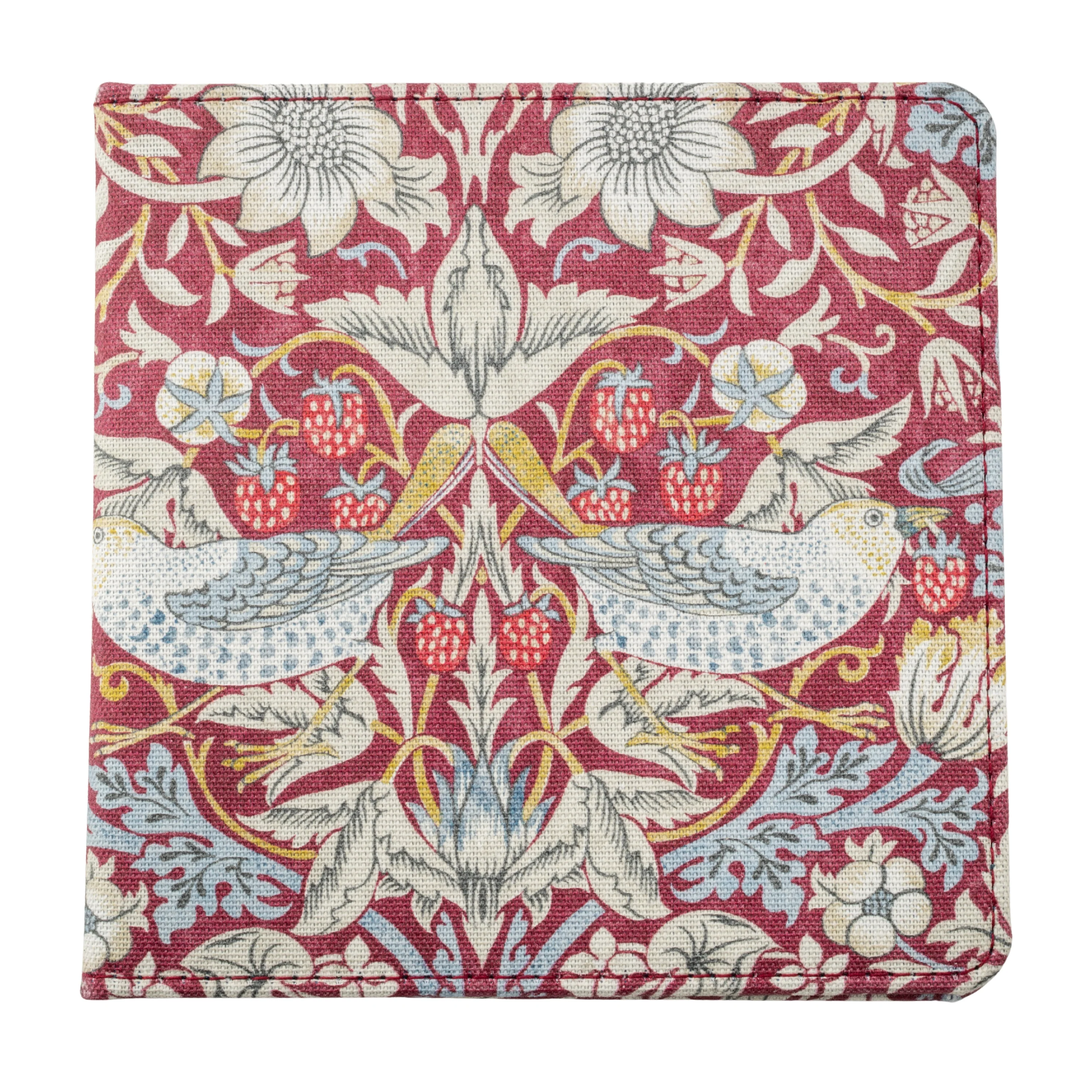 Blue Badge Wallet - Disabled Parking Permit Holder William Morris Strawberry Theif Plum - UK Made - Image 6