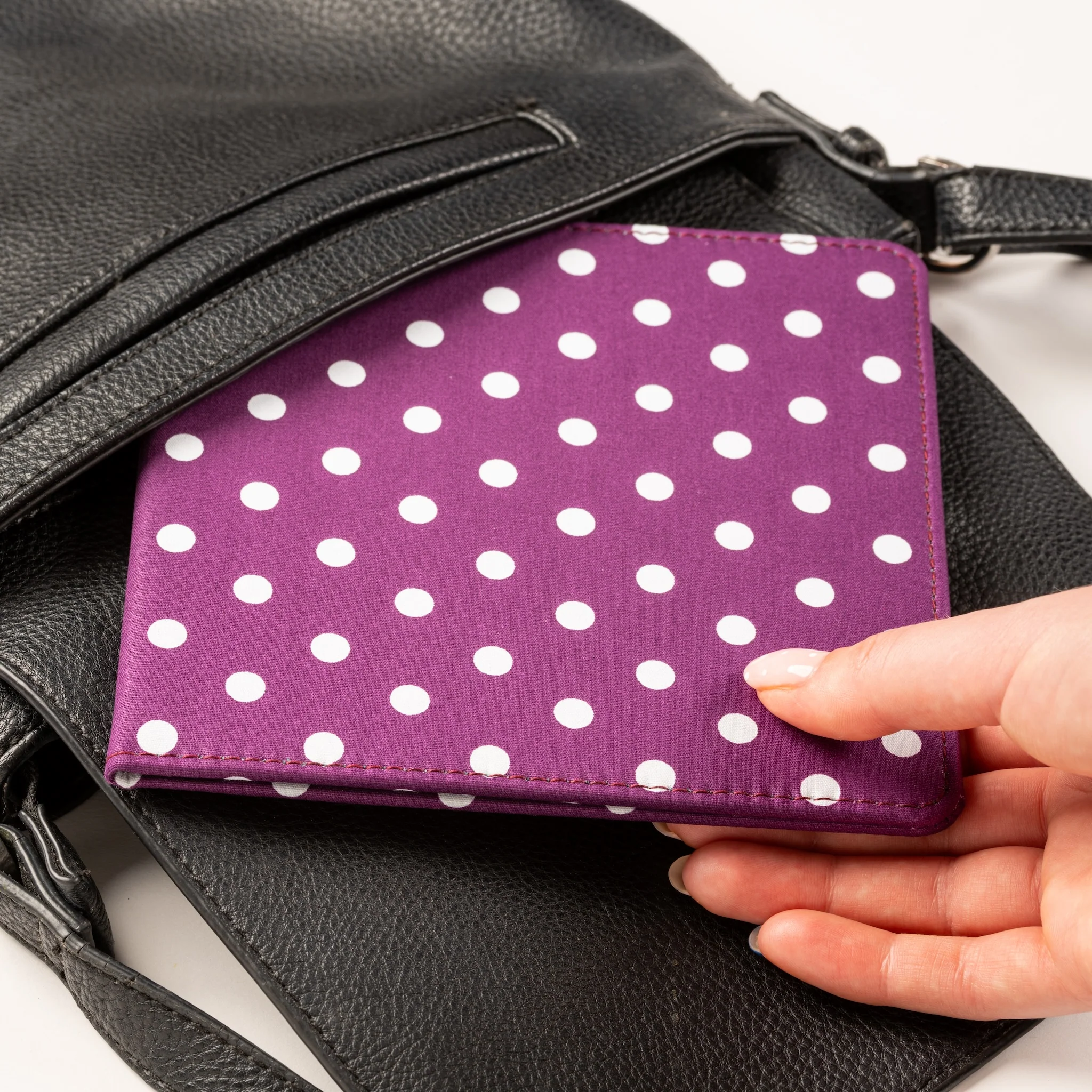 Blue Badge Wallet - Disabled Parking Permit Holder Spotty Grape - UK Made - Image 5