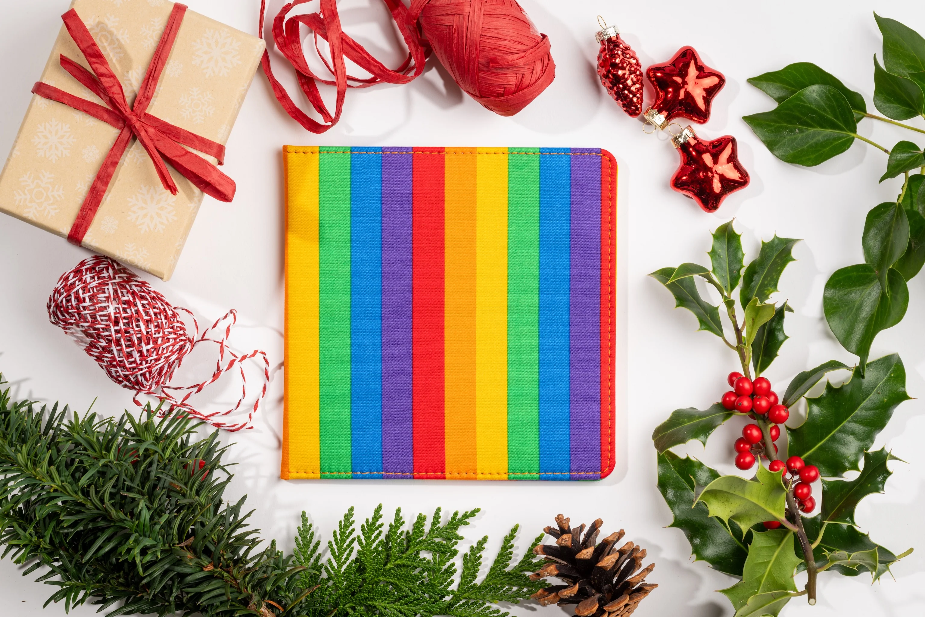 Blue Badge Wallet - Disabled Parking Permit Holder Rainbow Stripe  - UK Made - Image 5