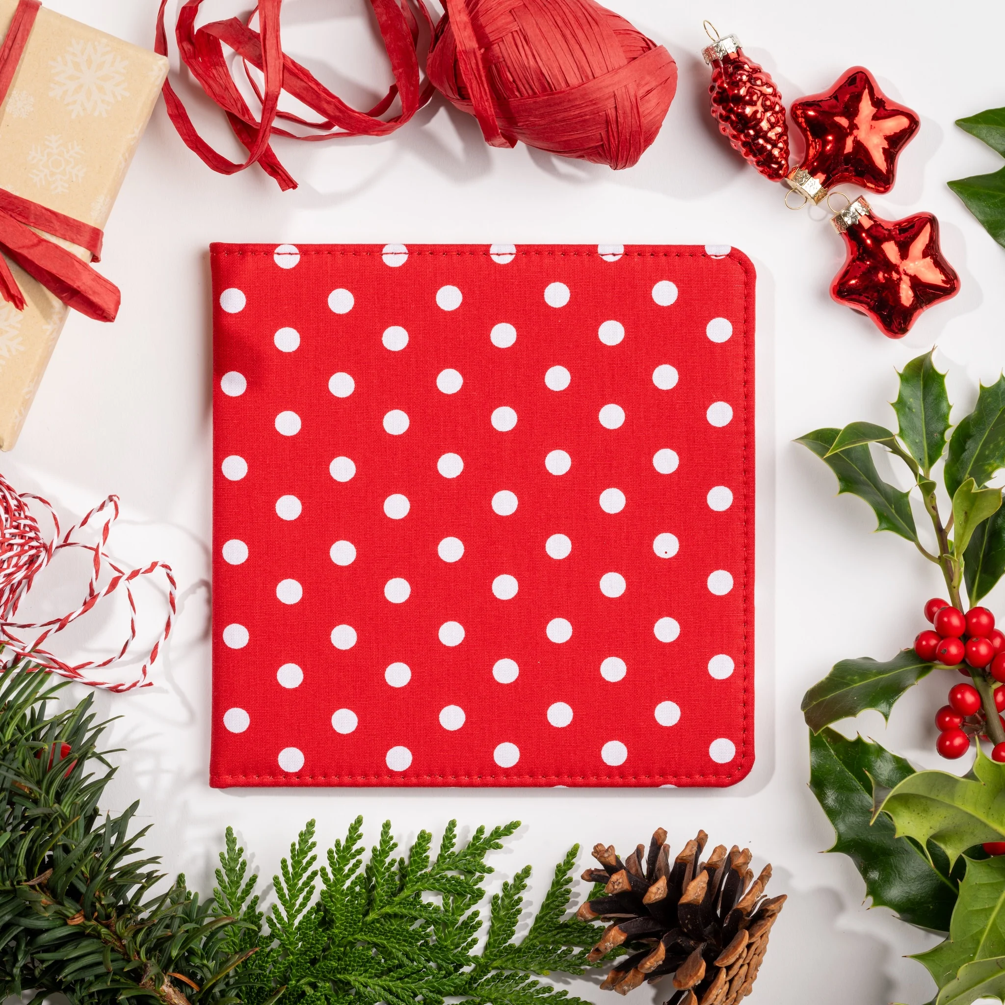 Blue Badge Wallet - Disabled Parking Permit Holder Spotty Red - UK Made - Image 5