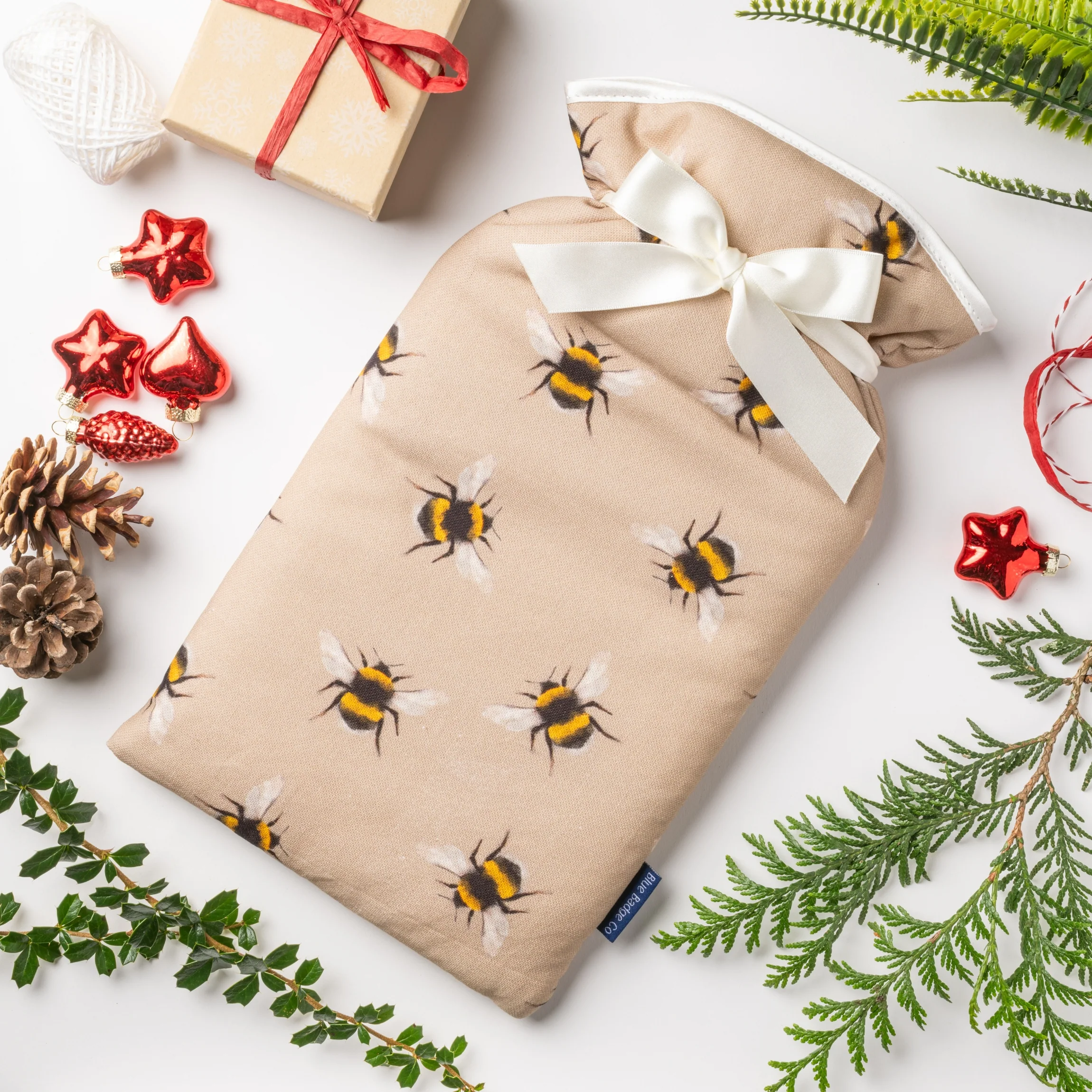 Large Hot Water Bottle in Bees - Image 3