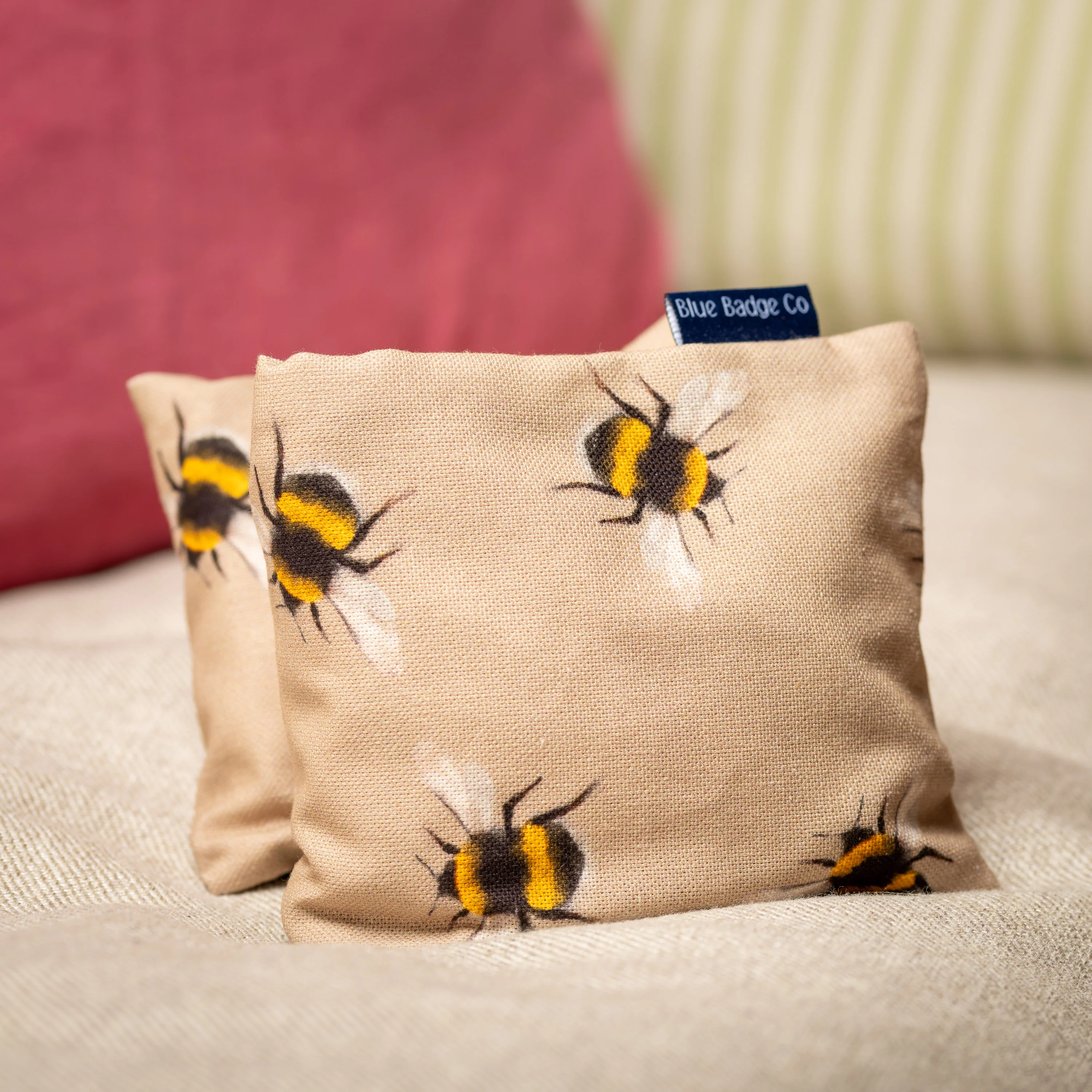 Lavender Wheat Warmer, Heated Wheat Bag in Bees - Image 7