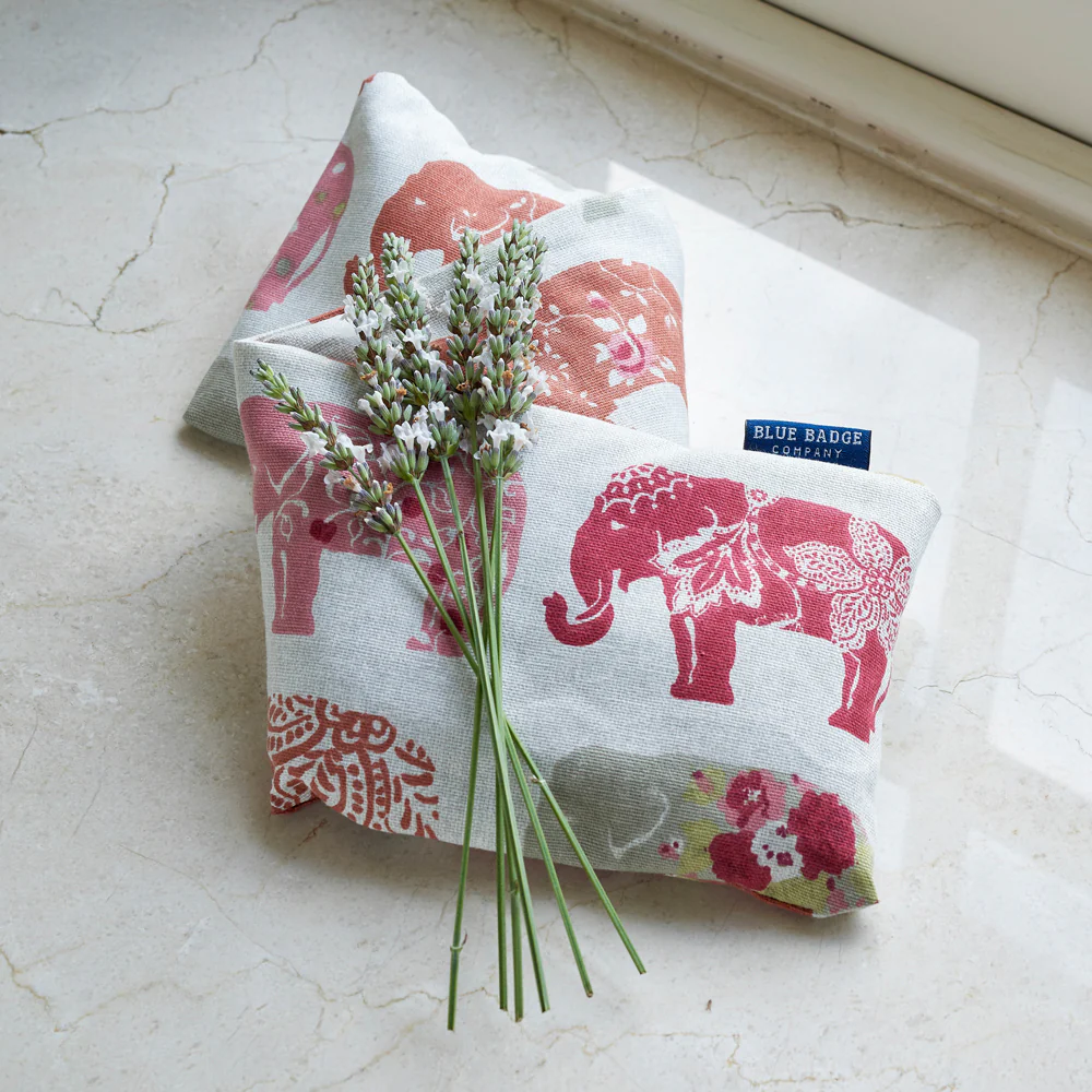 Lavender Wheat Warmer, Heated Wheat Bag in Nelly Elephant - Image 4