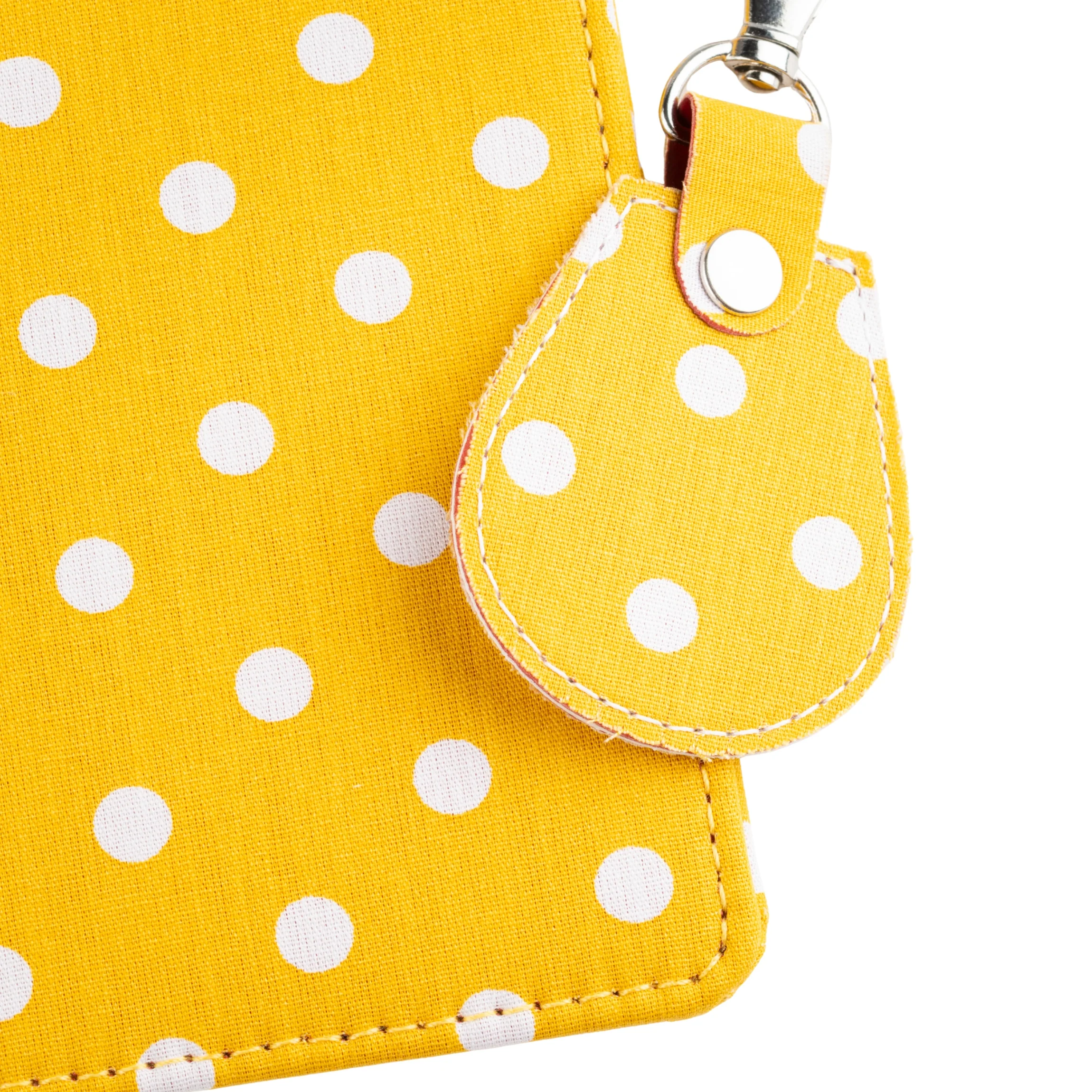 Disabled Blue Badge Wallet, Keyring and RADAR Key in Spotty Canary Yellow - UK Made - Image 3
