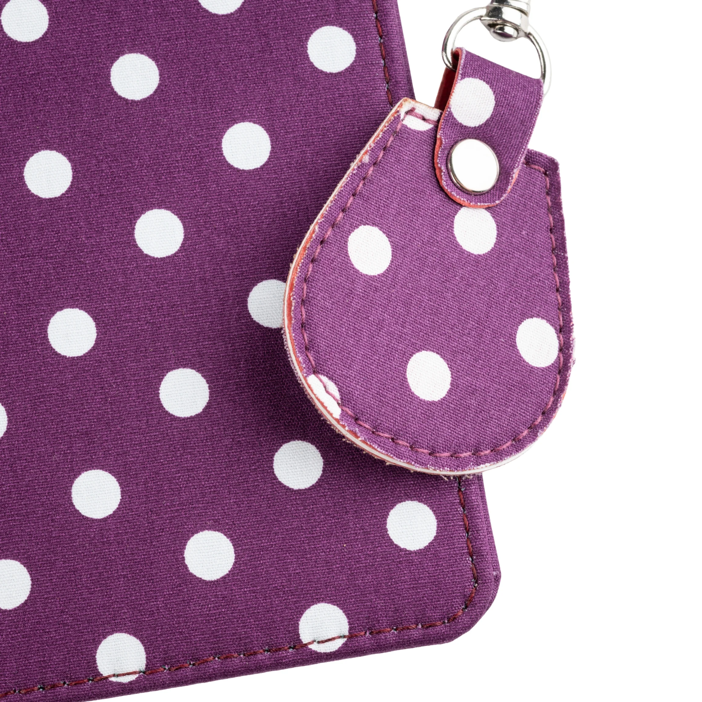 Disabled Blue Badge Wallet, Keyring and RADAR Key in Spotty Grape - UK Made - Image 3