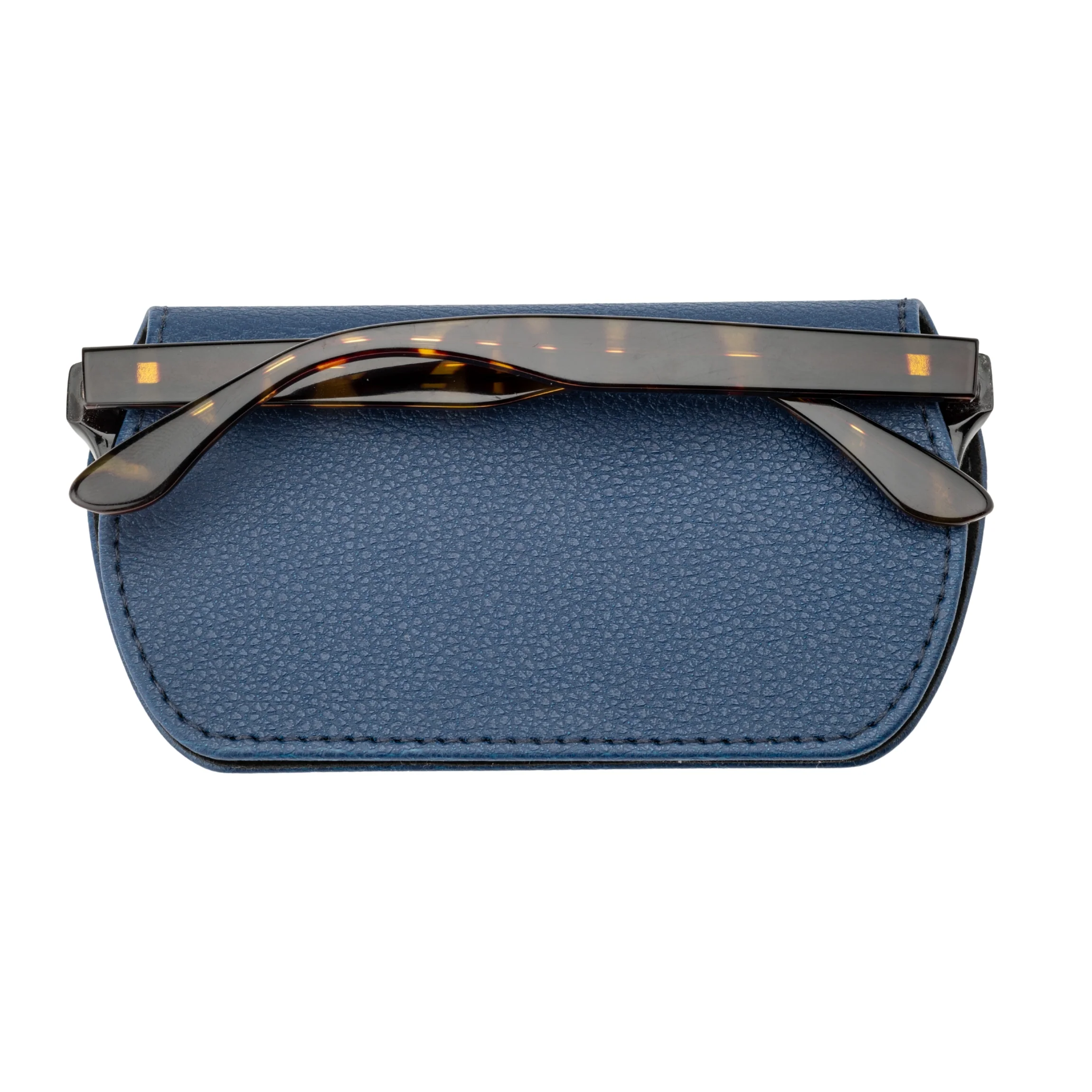Slim Magnetic Close Glasses Cases Made from Recycled Bottles in Navy - Image 12