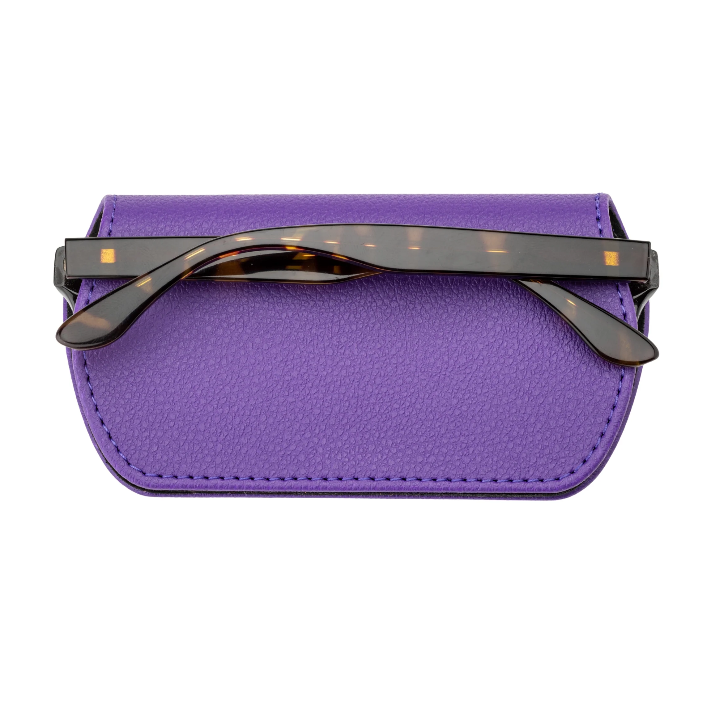 Slim Magnetic Close Glasses Cases Made from Recycled Bottles in Purple - Image 11
